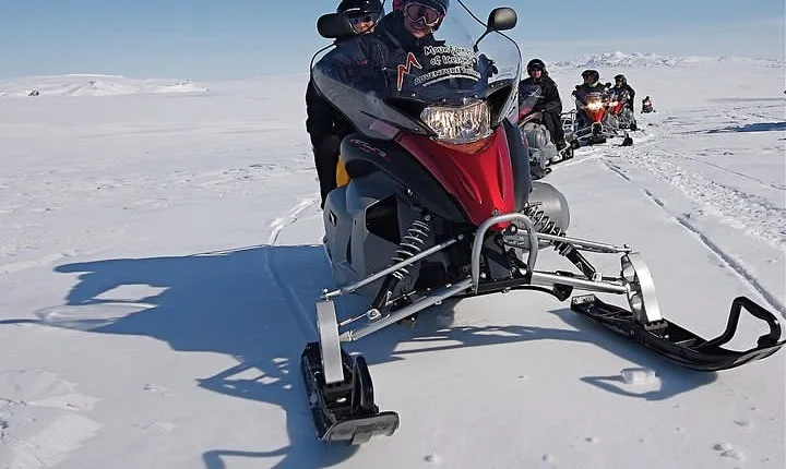 Golden Circle Super Jeep Tour and Snowmobiling from Reykjavik