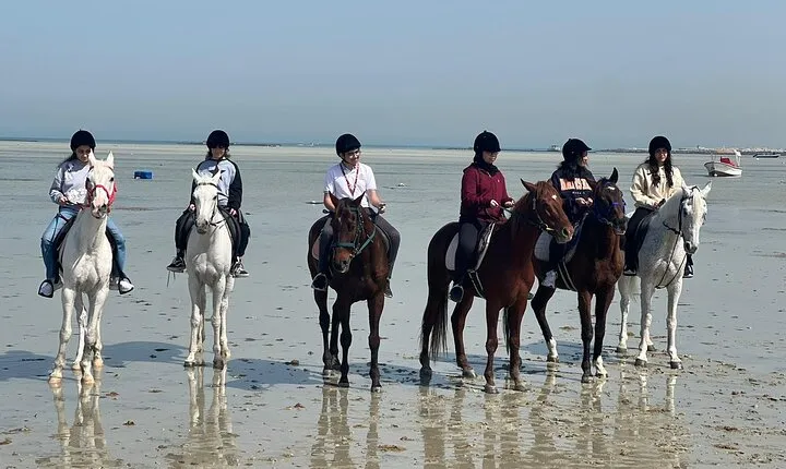 Horse Riding Next to Bahrain Fort