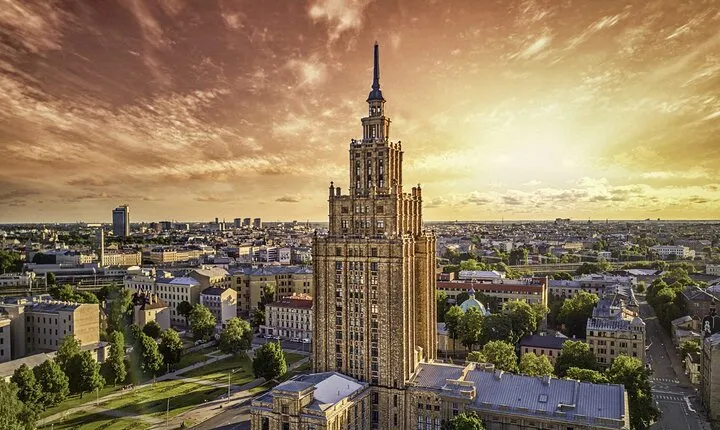 Riga Central Market and Science Academy Observation Deck Tasting Tour