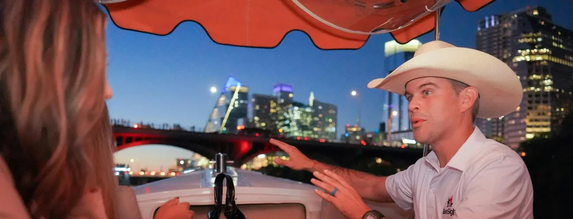 Scenic Austin night tour including sunset cruise