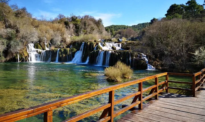 Private trip to NP Krka & Wine testing & Primosten from Split