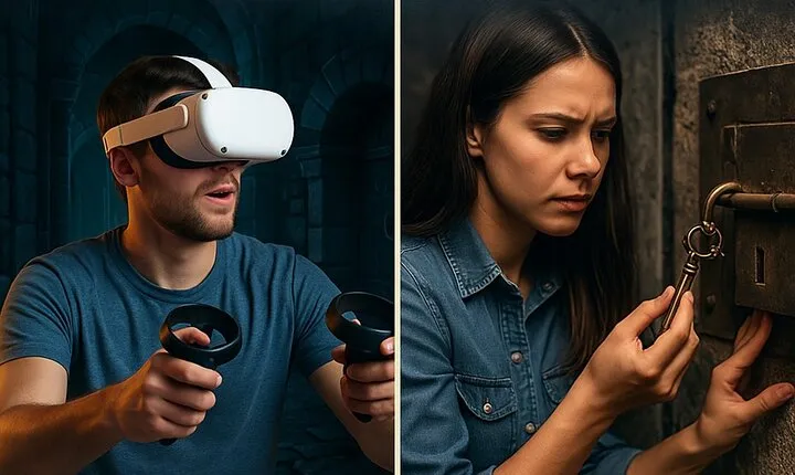 Bundle 1 Hour Real Life Escape Room 1 Hour VR Escape Game