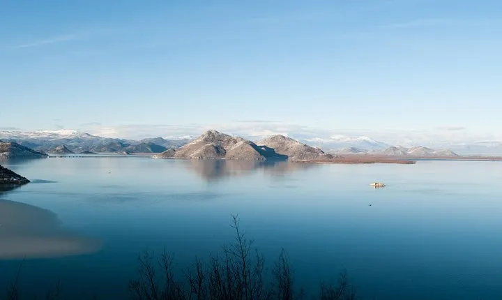Lake Skadar with Rijeka Crnojevica (Pavlova strana) and Old Capital Cetinje