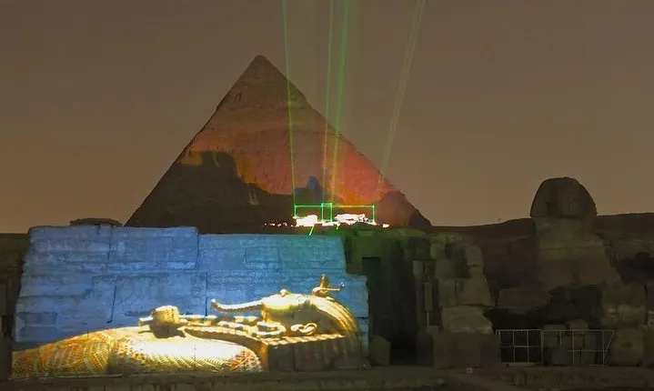 Pyramids Sphinx Sound and Light Show at Cairo city