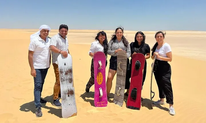 Enjoy Fayoum & Sandboarding with Egyptian Lunch at Tunis village. 