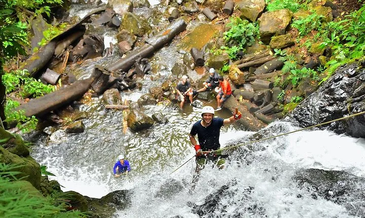 Zip Line with Canyoning Waterfall Adventure in Vista Los Sueños