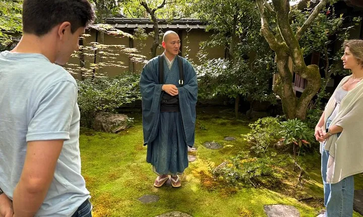 Zen meditation with private monk