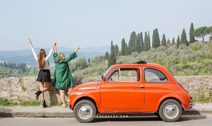Vintage Fiat 500 Chianti Classico Wine Tour and Tuscan Lunch