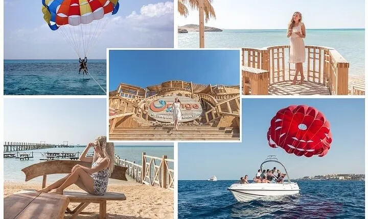 Orange Bay Island, sea trip Parasailing & Water Sports - Hurghada