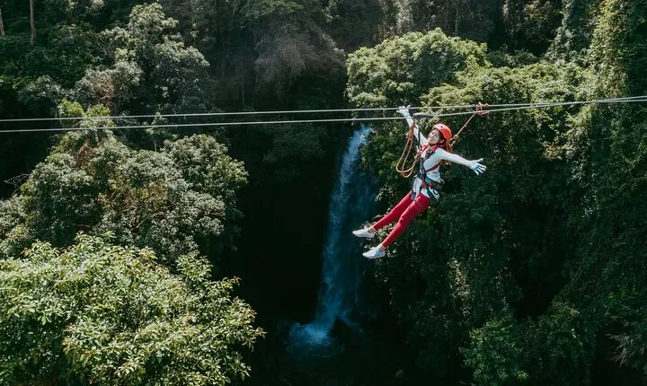 Vientiane Zipline by the Waterfall