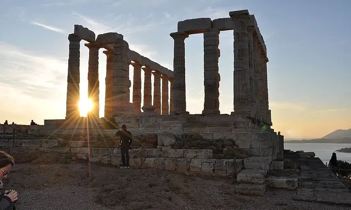 Sounio Sunset View via the Athenian Riviera Private tour