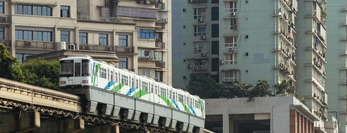 Chongqing light rail journey through the 8D Magic City