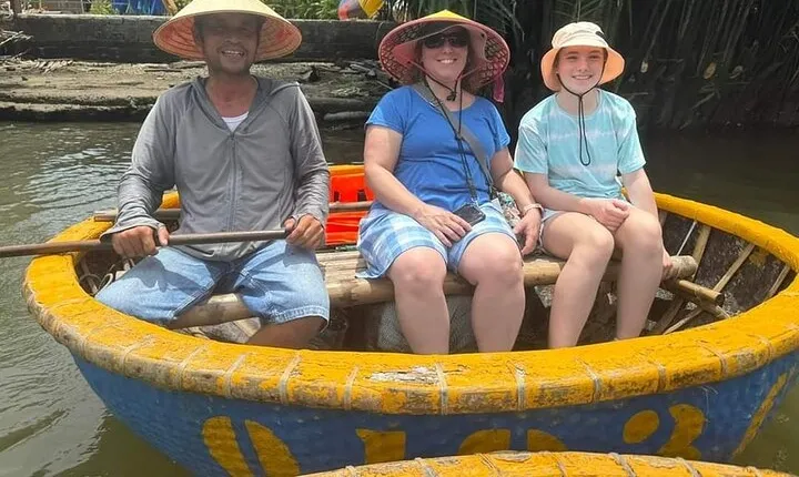 My Son Sanctuary Tour &Bay MauCoconut Village to Ride Basket Boat