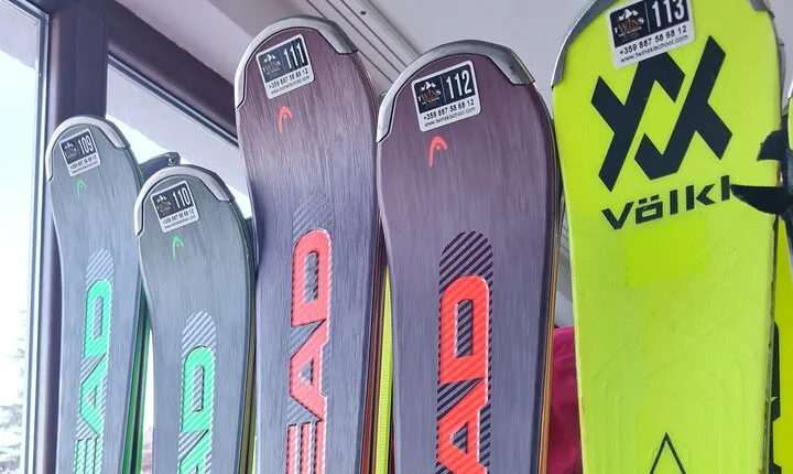 Ski and snowboard equipment in Bansko,Bulgaria
