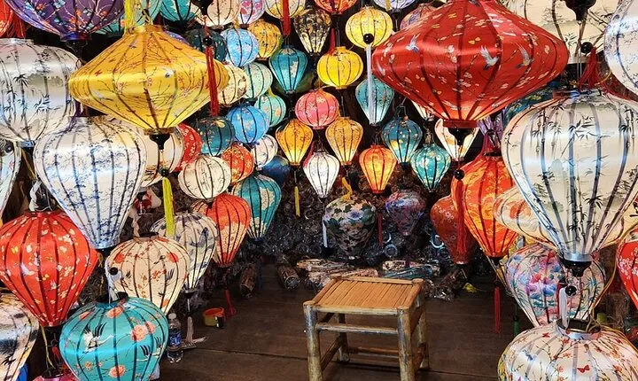 Marble Mountain & Hoi An walking Tour With Sampan Boat Ride & Night Market