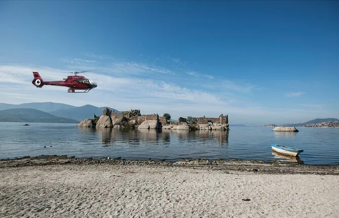 Bodrum Lake Bafa Nature Park Private Helicopter Flight
