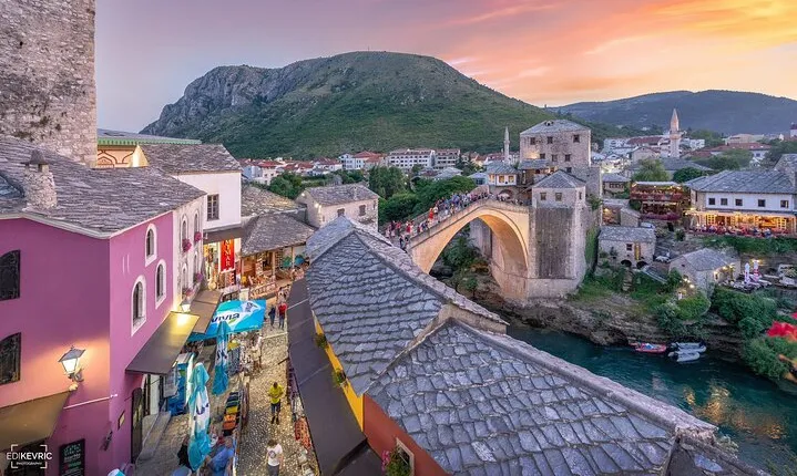From Split/Trogir: Mostar and Medjugorje Tour with Wine Tasting