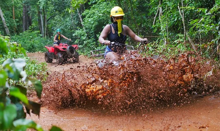 ATV and Zipline and Cenote Adventure with food included in Cancun