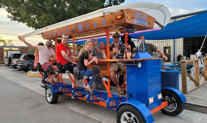 Trolley Pub Party Bike through St. Pete with Bar+Mural Stops