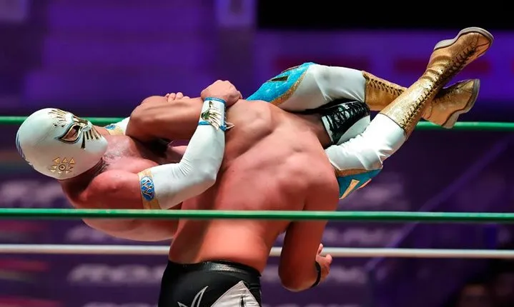 Wrestling show and a Mexican dinner