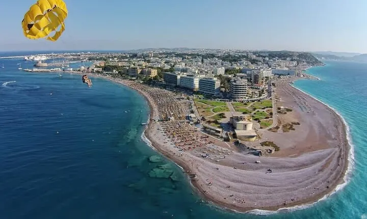 Private Parasailing at Rhodes Elli Beach