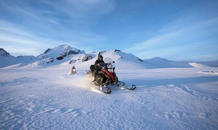 Golden Circle and Glacier Snowmobiling Day Trip from Reykjavik