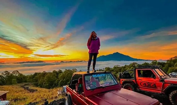 Private Bali Jeep Tour Volcano Batur Sunrise,Blacklava,Black Sand