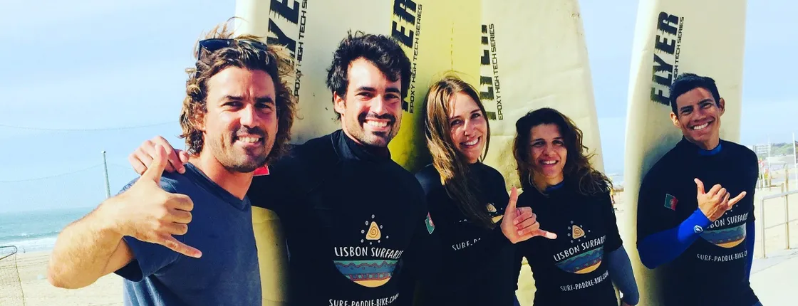 5-day surf lessons package in Carcavelos