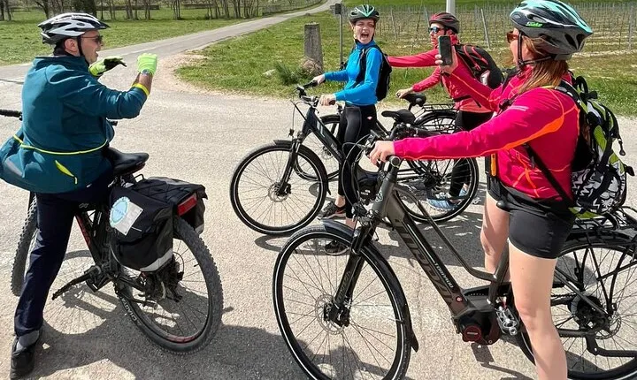 E-Bike tour with stop in the cellar in the Bardolino area