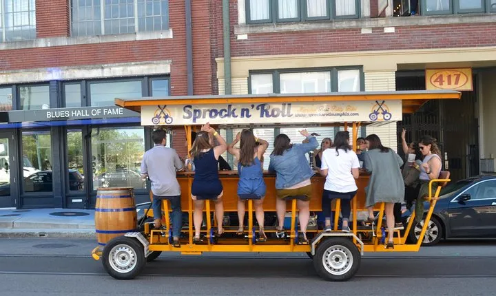 1.5-Hour Public Party Bike Ride in Downtown Memphis
