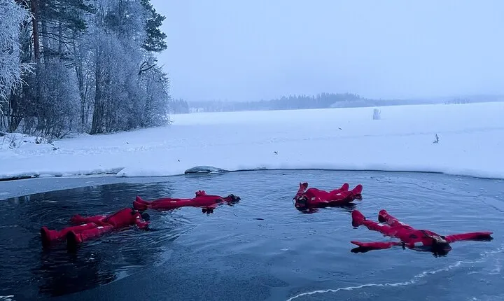 Arctic Ice Floating Experience in Rovaniemi