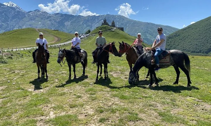Ride A Horse To Gergeti Trinity Church And Summit A Mountain