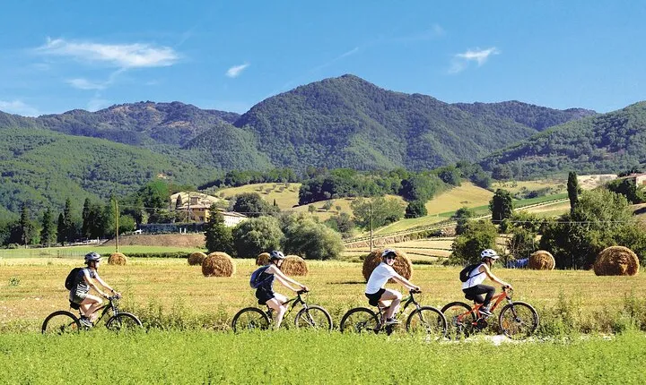 Tuscan countryside bike tour and food tasting