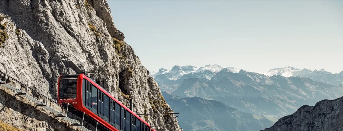 Mt. Pilatus self-guided golden roundtrip from Lucerne with boat cruise