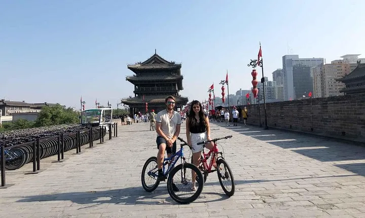 Xian Experience of City Wall Biking and Calligraphy Class