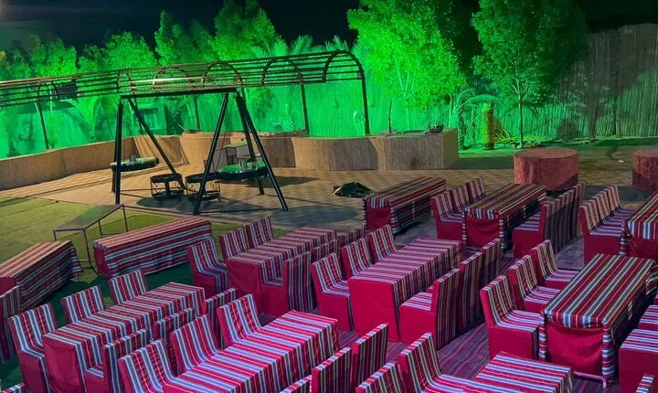 Premium Desert Safari with Camel Ride, Sandboard Dinner with BBQ