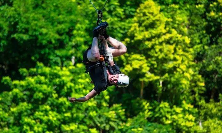 Sky High Zipline and Wang Sai Waterfall Views on Koh Phangan