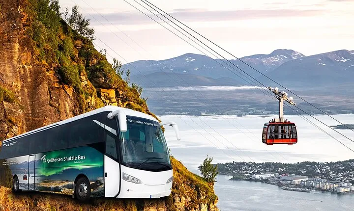 Tromso Fjellheisen Cable Car with Shuttle Bus Roundtrip Tickets