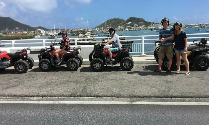 For hotel guests: Guided ATV Tour Dutch/French St. Maarten - Highlights & Beach