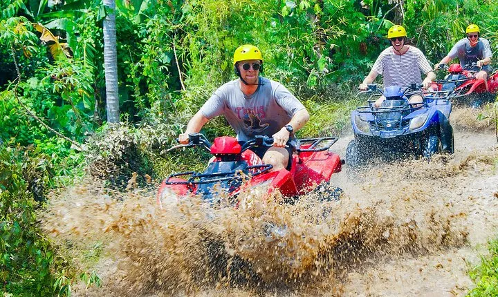 Bali ATV Quad Adventure - Ubud Monkey Forest and Waterfall