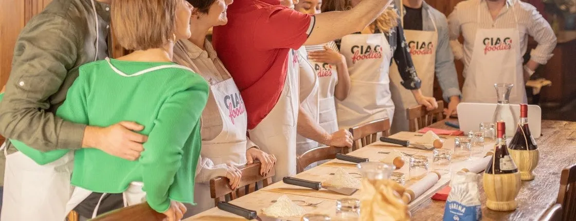 Pizza and gelato making class with unlimited wine