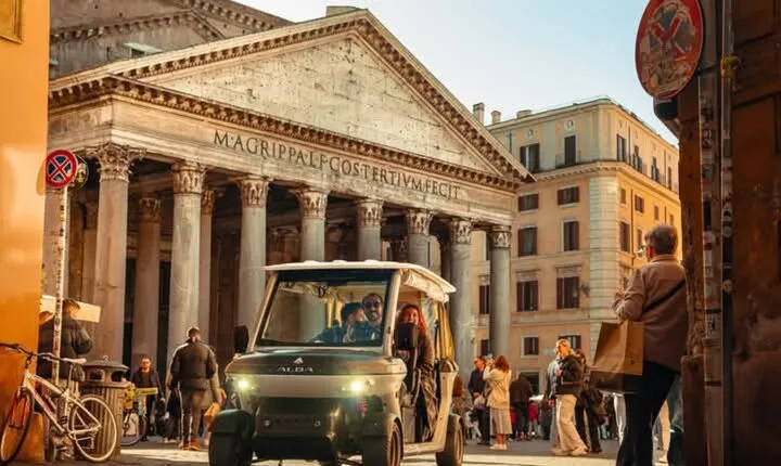 3h Private Tour of Rome by Golf Cart Tickets Pantheon Entrance