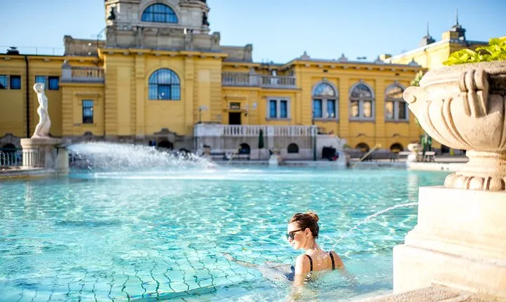 Entrance to Szechenyi Spa in Budapest