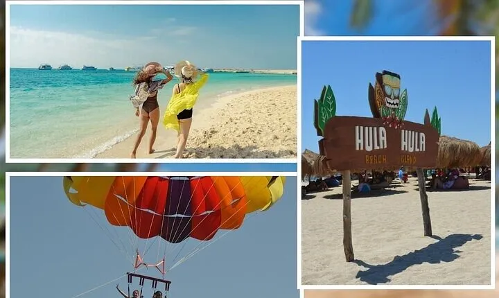 Hula Hula Island with Parasailing, Lunch & Water Sport - Hurghada