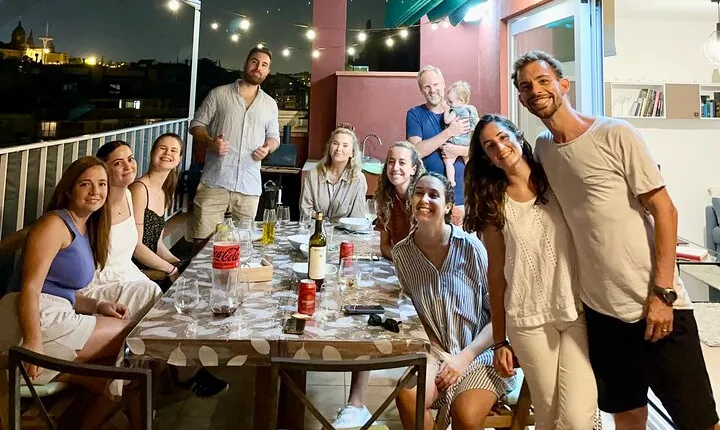 Barbecue in a penthouse in the center of Barcelona with a chef