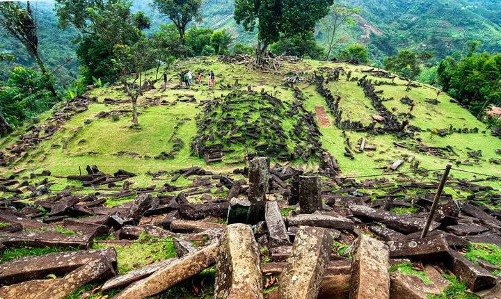 Explore Giant Pyramidal Megalithic site in Gunung Padang