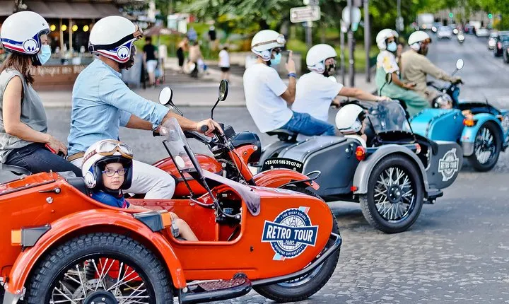 Paris & Versailles Exclusive Vintage Full Day Tour on a Sidecar