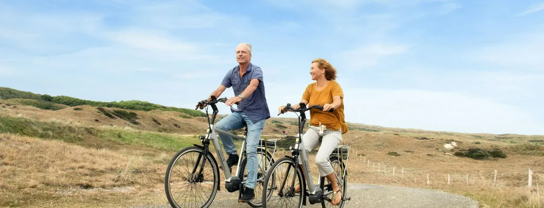 Self guided bike tour with interactive game of Texel