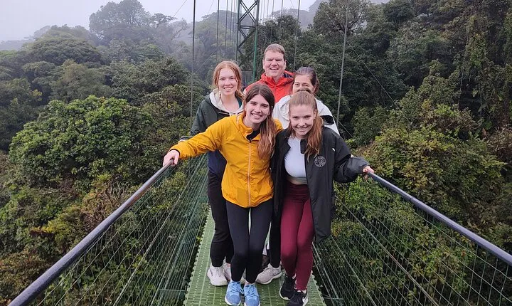 Monteverde Sloth sanctuary, Hanging Bridges, Butterflies garden