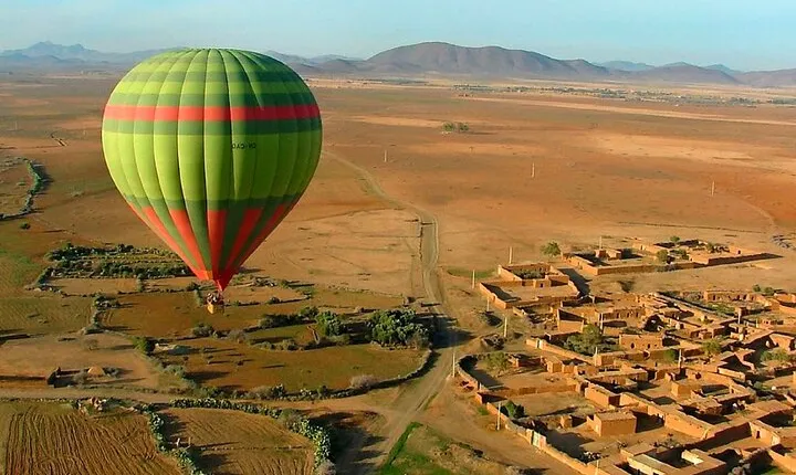 Hot Air Balloon Flight over Marrakech and Desert and Camel Ride